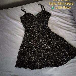 Black and White Polka Dot Mini Dress